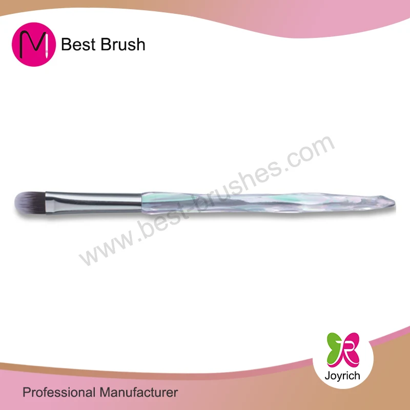 ধূসর সাদা ওভাল আইশ্যাডো মেকআপ ব্রাশ